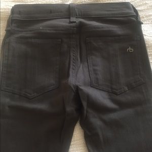 Beautiful sleek front leather RAG & BONE jeans